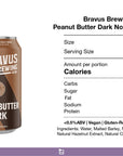 Bravus Brewing - Peanut Butter Dark - Non-Alcoholic Beer (6 pack)